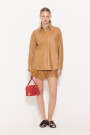 CAMISA SHINY Camel