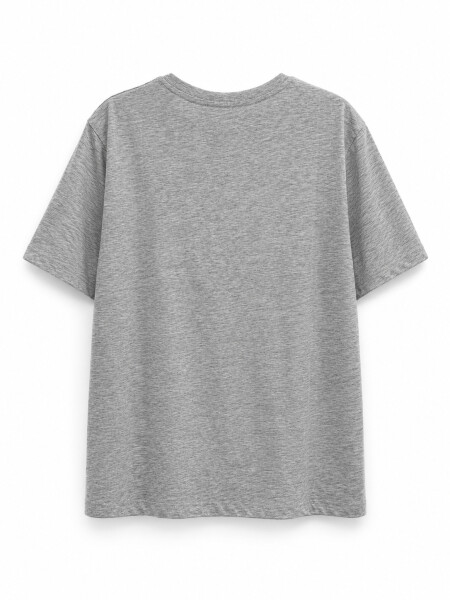 REMERA LESSA GRIS MELANGE C