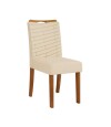 Silla Julia tapizada Linea Milan Blanca