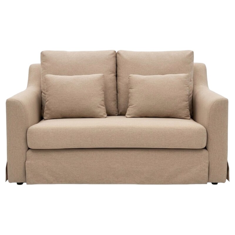 SOFA 2 PUESTOS- CLASSIC SIX CON FLECOS- BEIGE(CD) Unica
