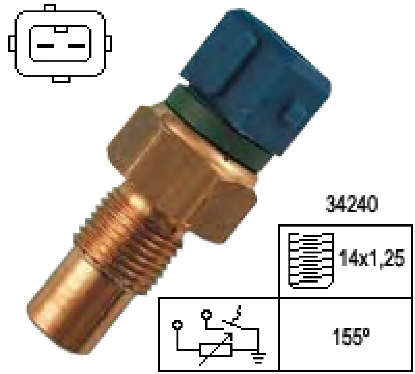 BULBO INTERRUPTOR - AGUA PEUGEOT 106-406-306 96'/ FAE 