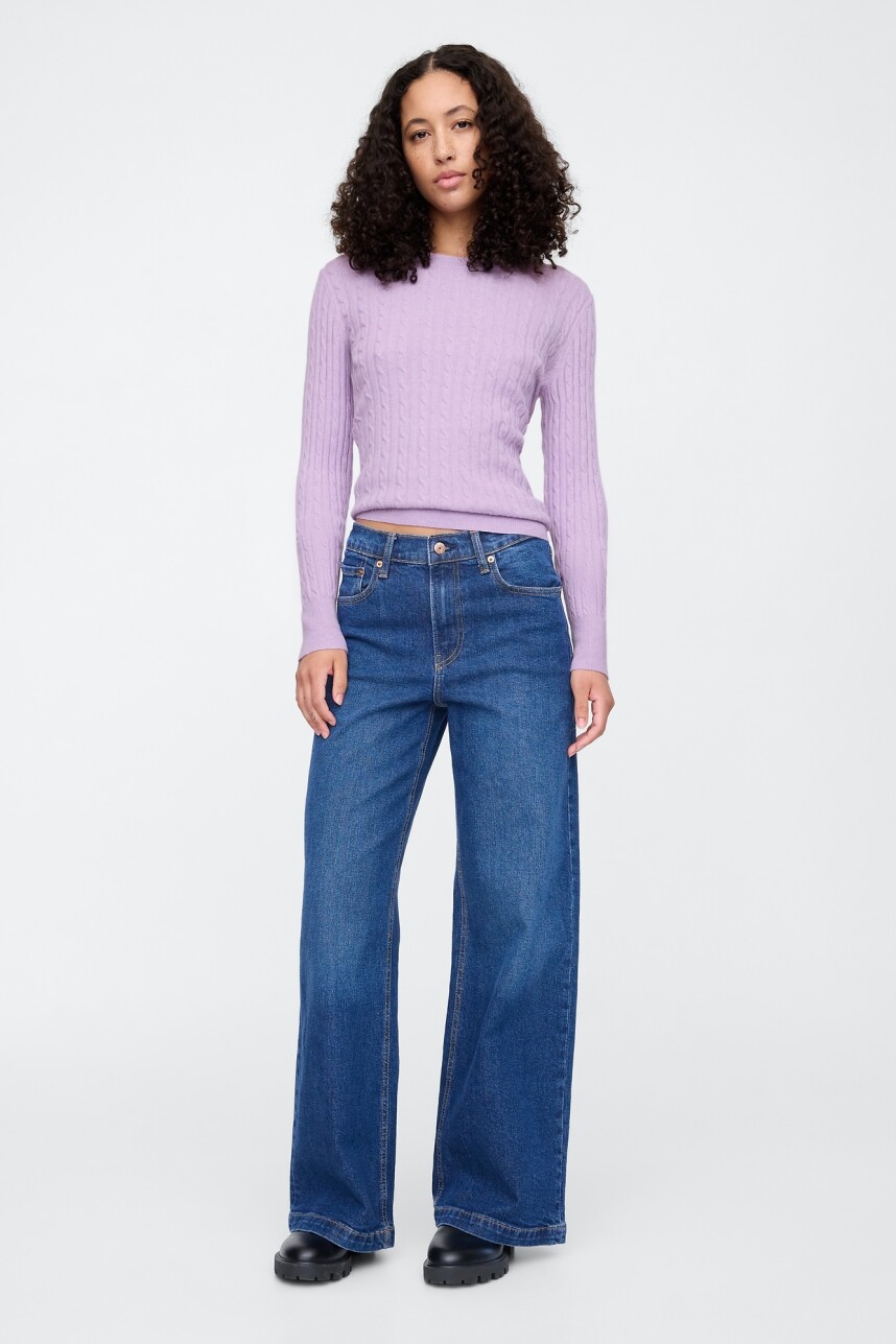 Buzo Cashsoft Cuello Redondo Mujer Lilac Symp Htr B5647