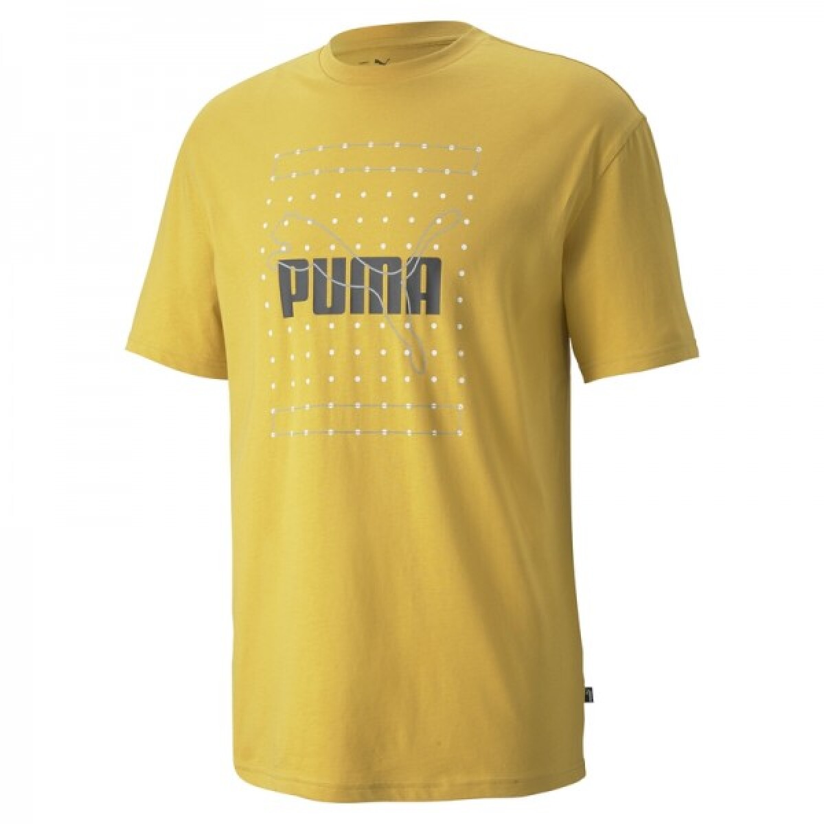 Remera Puma Training Hombre Reflective Graphic Mostaza - S/C 