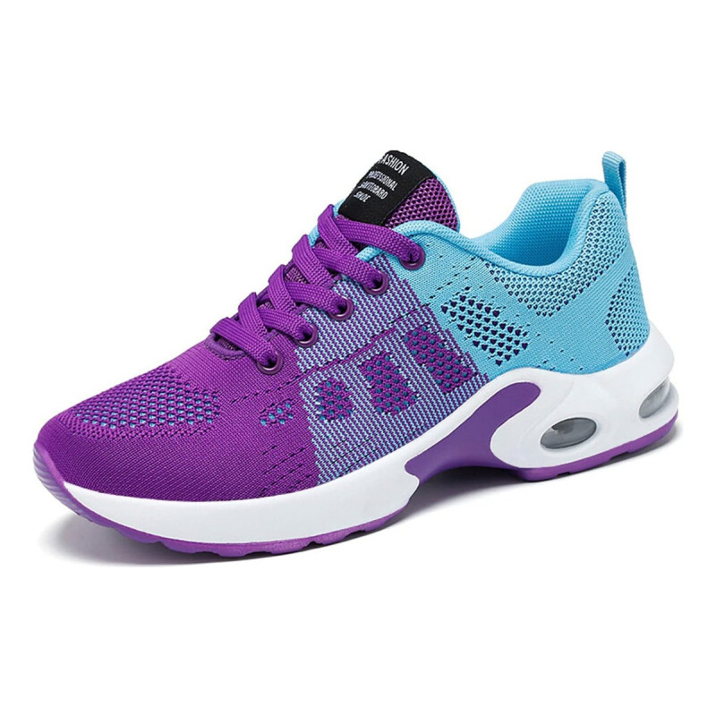 Championes De Dama Calzado Sport Gran Comodidad Running Violeta