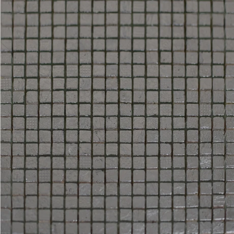 Mosaico Vidrio 30X30Cm Color Gris Plateado 000