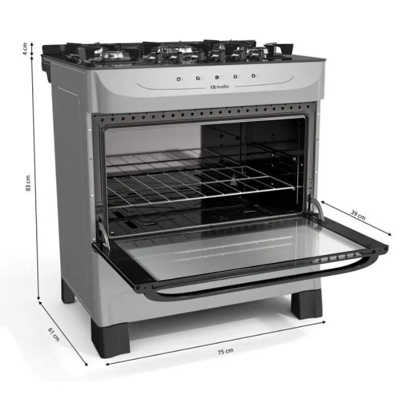 COCINA A GAS 5 HORNALLAS ELDOM HAMBURGO TITANIO COCINA A GAS 5 HORNALLAS ELDOM HAMBURGO TITANIO
