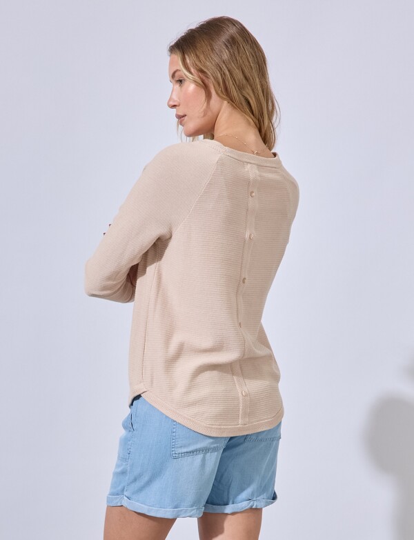 Buzo Raglan Algodon BEIGE