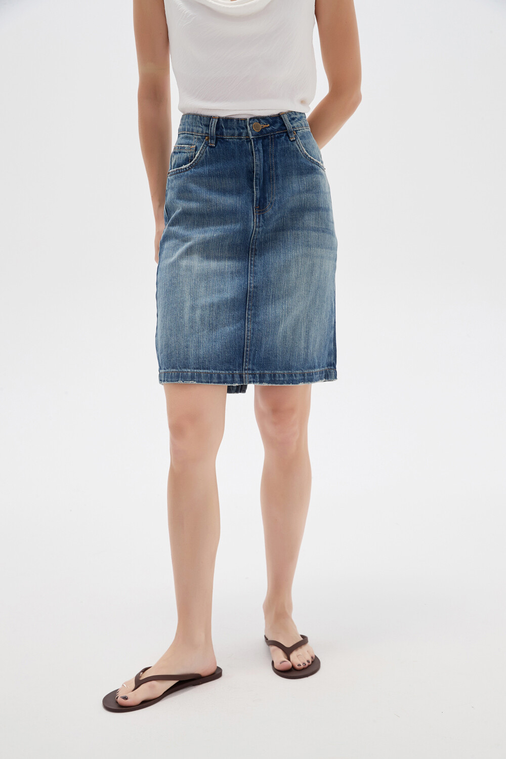 Falda Bumae Azul Grisaceo