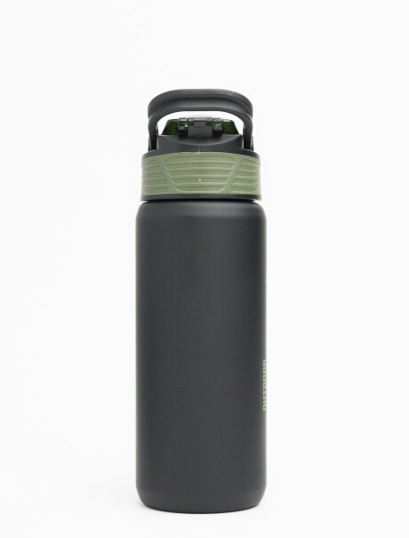 Botella engomada Active Negro/Verde