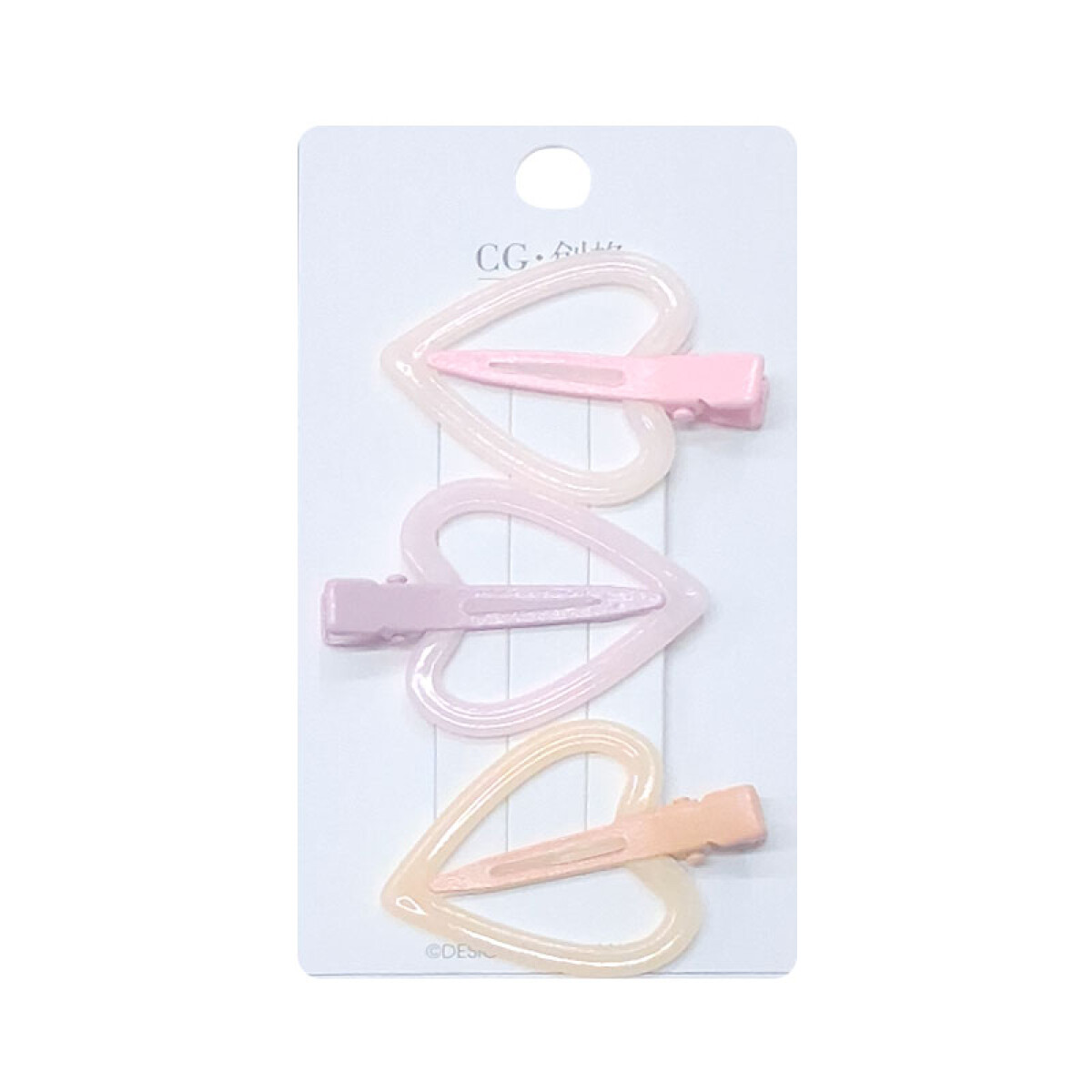 Broches pinzas corazón 3pcs - Broches Pinzas Corazón 3pcs 