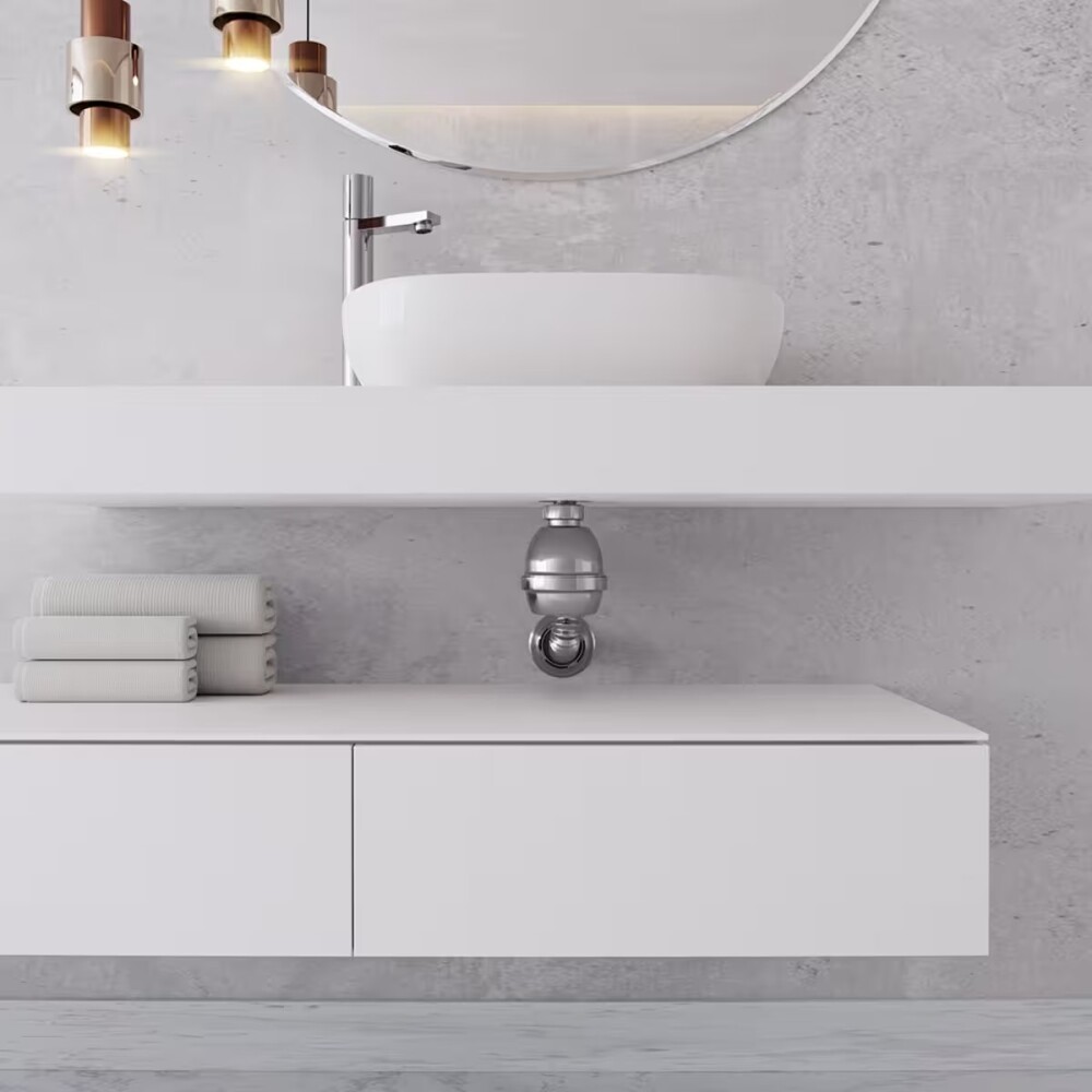 Sifón cromado botella plástico universal Blukit Sifón Cromado Botella Plástico Universal Blukit