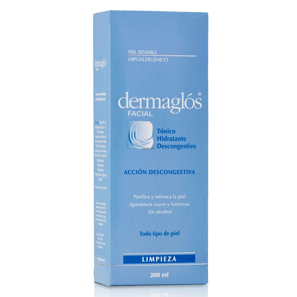 Tónico Hidratante Descongestivo Dermaglós Facial 200 Ml. 