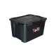 Caja organizadora 80lts con 6 trabas NEGRO