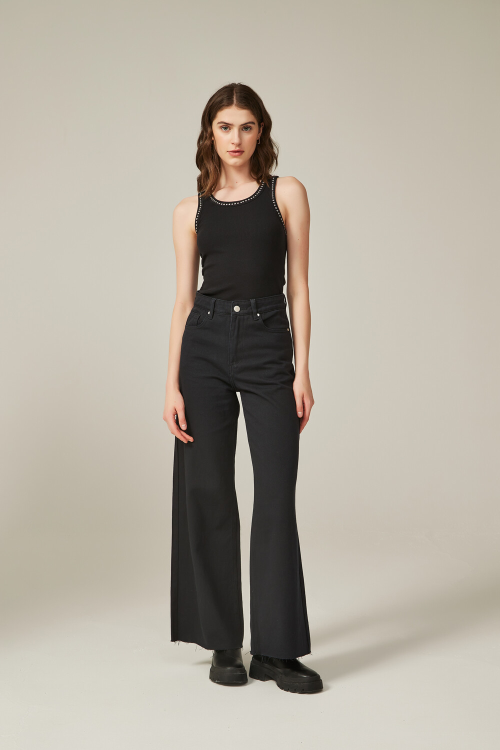 Pantalon Zurriem Negro