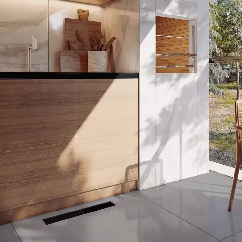 NOVII Receptaculo pvc s/sifon tapa negra50cm perforada Novii Receptaculo Pvc S/sifon Tapa Negra50cm Perforada