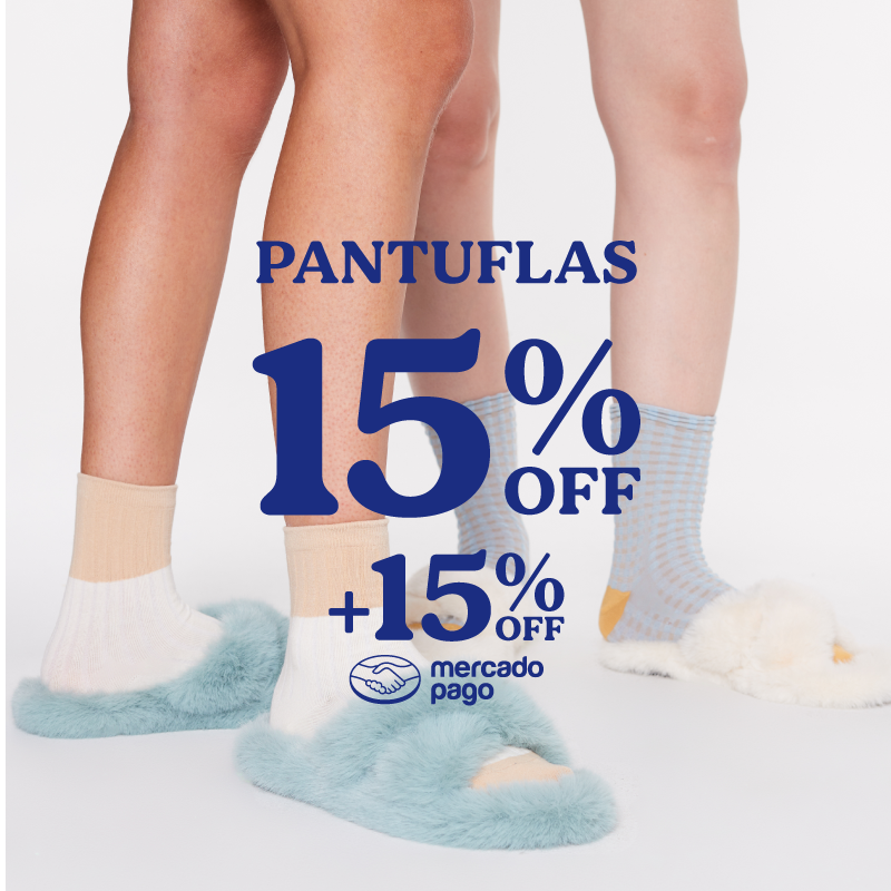 15% - Pantuflas
