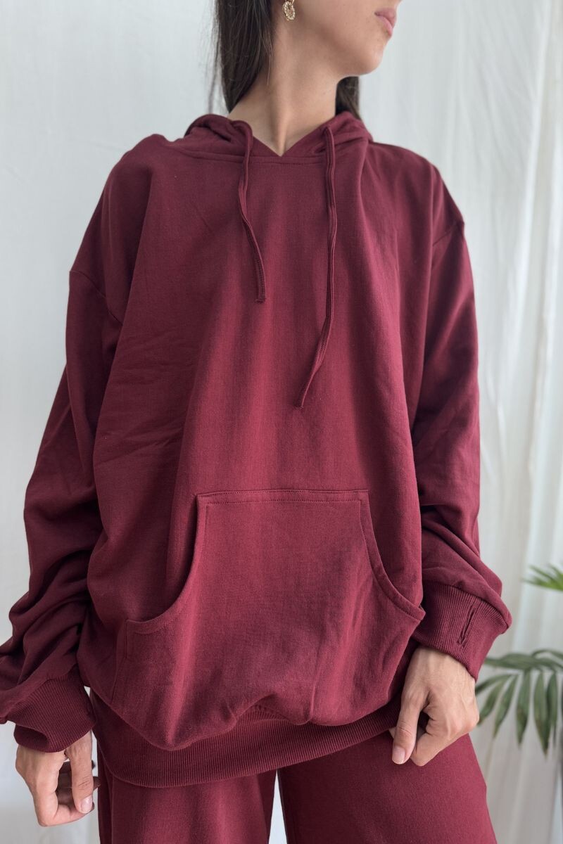 Buzo Oversize Bordó