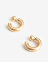 Aros Argollas Metal Aros Argollas Metal - Dorado Oro Amarillo