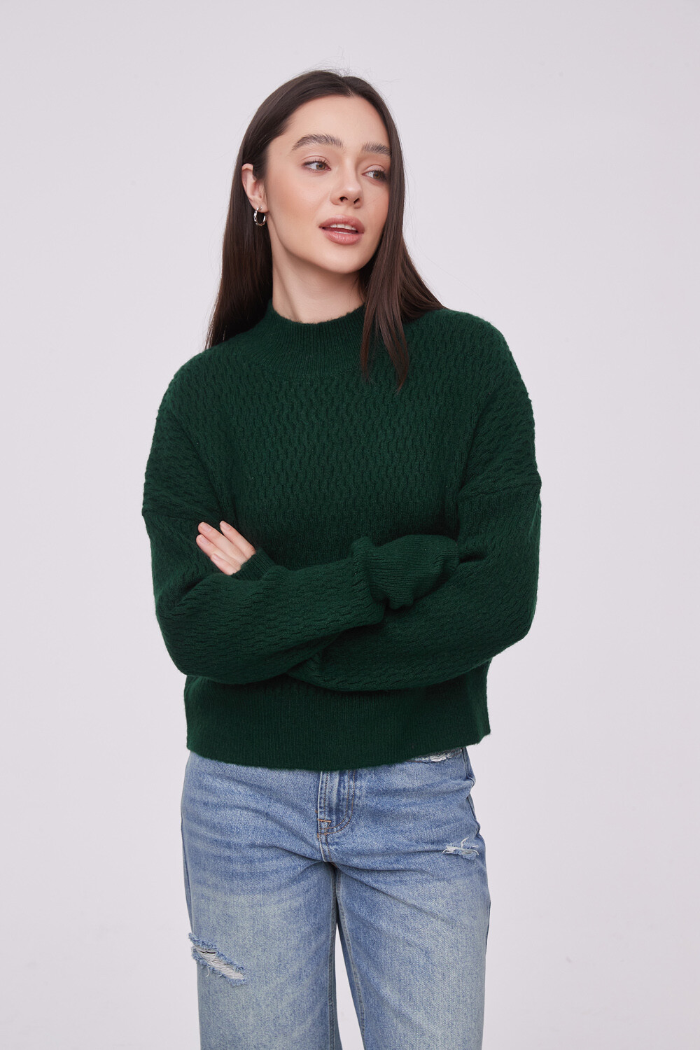 Sweater Ertina Verde Melange