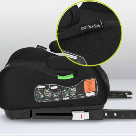 Booster con isofix 22 a 36kg Black carbon