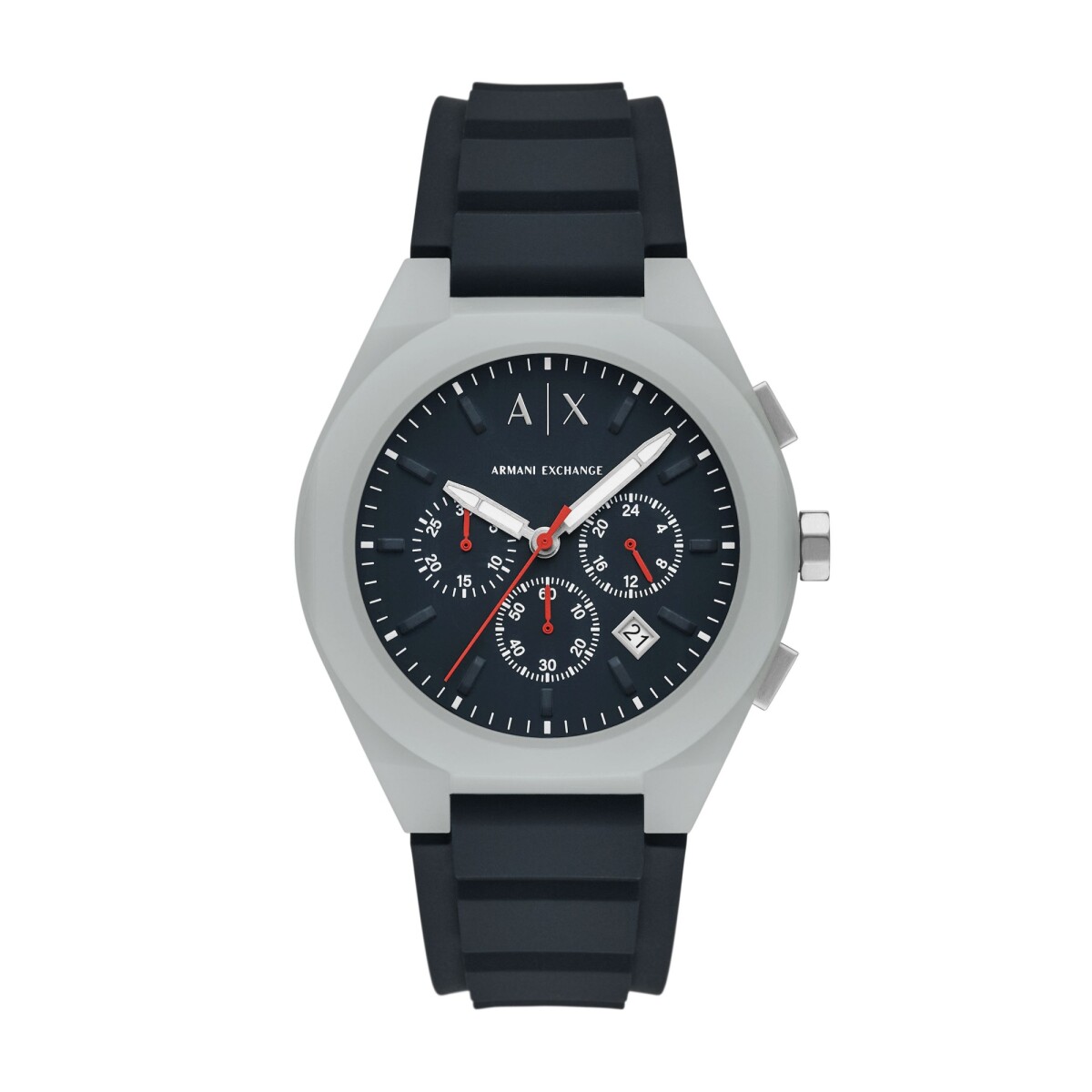 Reloj ARMANI EXCHANGE SYNC Silicona Negro Esfera 44mm 