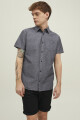 Camisa Bobby Ligera Efecto Lino Chambray Grey