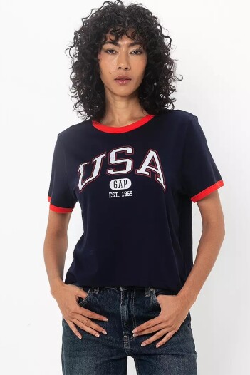 Remera Gráfico Mujer Navy Uniform