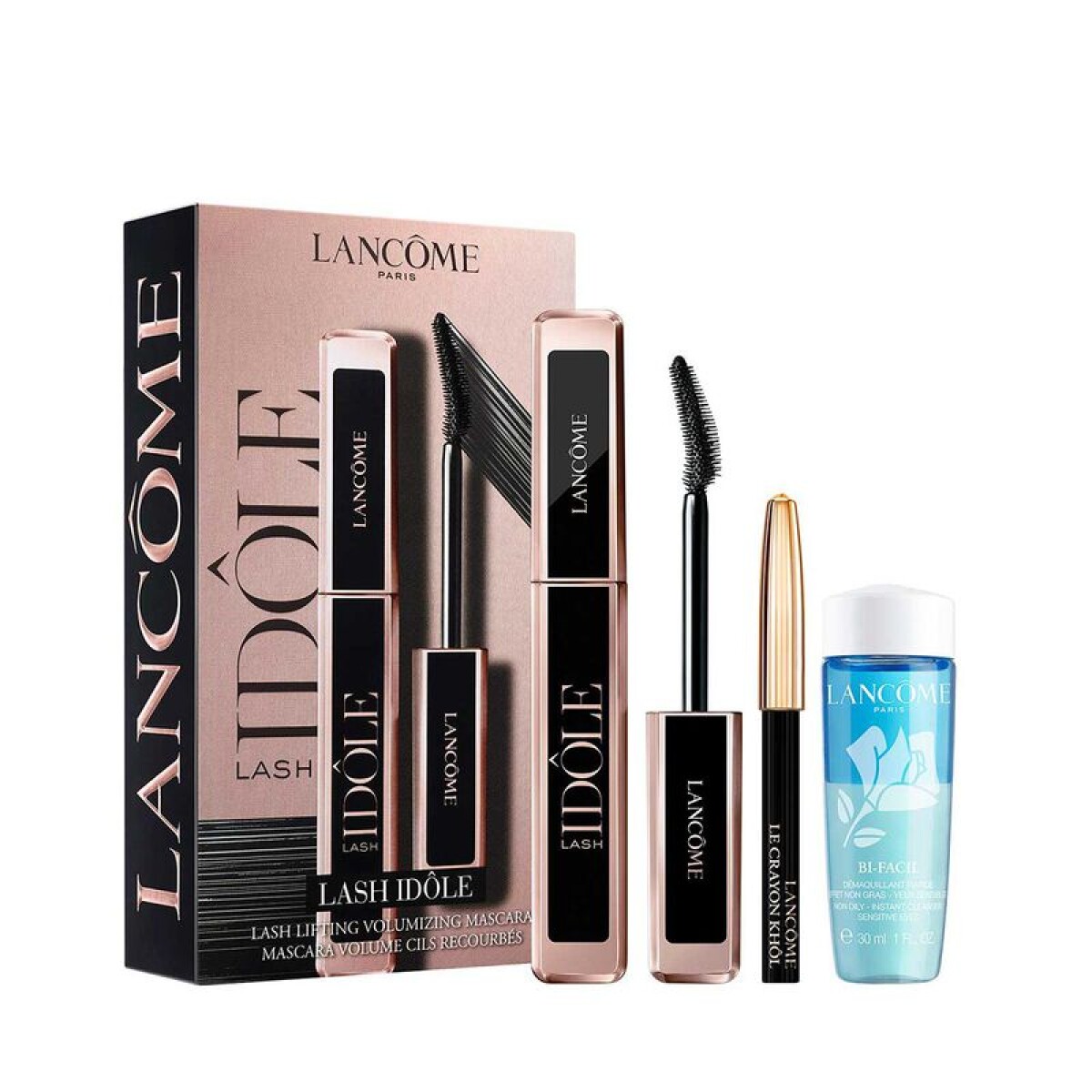 Cofre Máscara Lash Idôle + Khol + Desmaquillante 30 ml - Lancôme 