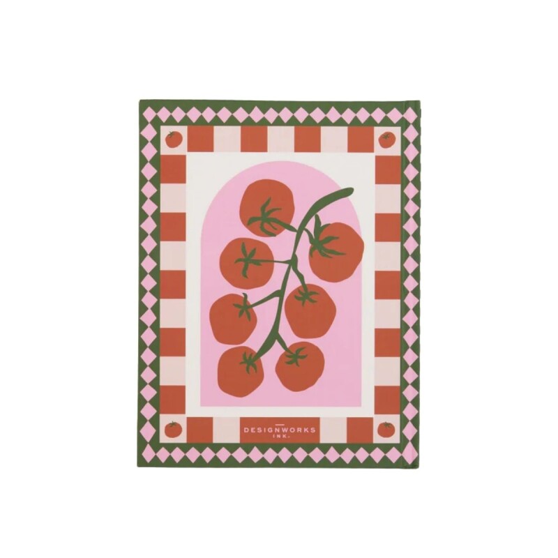 CUA.PW Cuaderno Tapa Dura Rayado 15 X 19,5cm Paddywax - Tomato