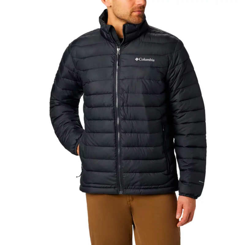 Campera Abrigo Hombre Columbia Powder Lite Negro