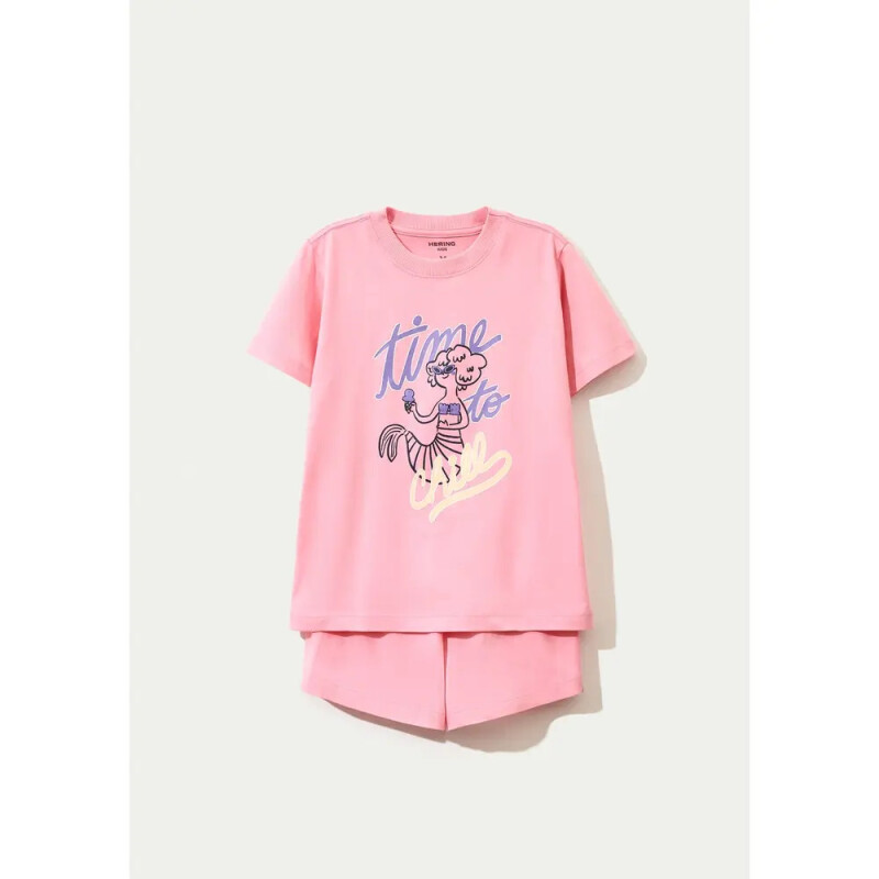 PIJAMA MM FEM ROSA CLARO