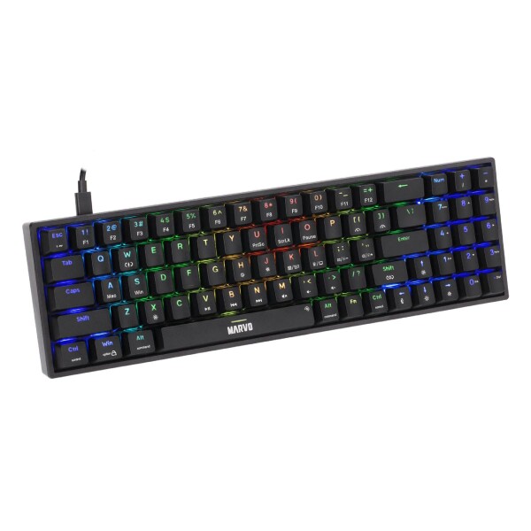 Teclado Marvo Mecánico Kg956 75% Sw Yellow Ing Bk TECLADO MARVO MECáNICO KG956 75% SW YELL