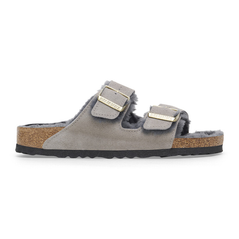 Sandalia Arizona Shearling LEVE - Estrecho Stone Coin