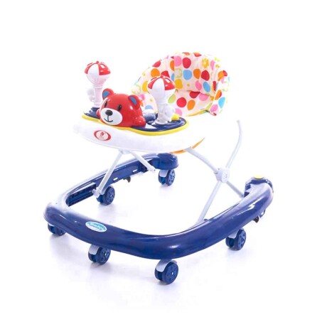 Andador Infantil Osito 8 Ruedas con Música Plegable AZUL