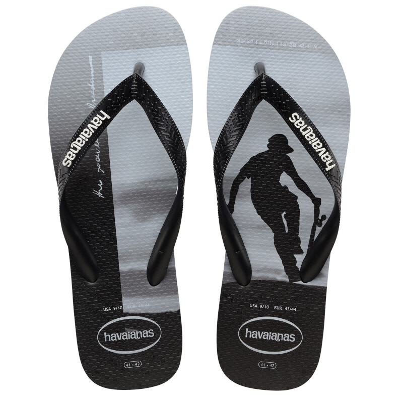 Sandalias de Hombre Havaianas Hype Negro - Blanco
