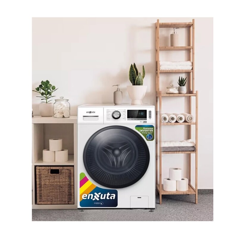 Lavasecarropas automático Enxuta inverter hasta 10.5kg 220V color blanco Lavasecarropas Automático Enxuta Inverter Hasta 10.5kg 220v Color Blanco