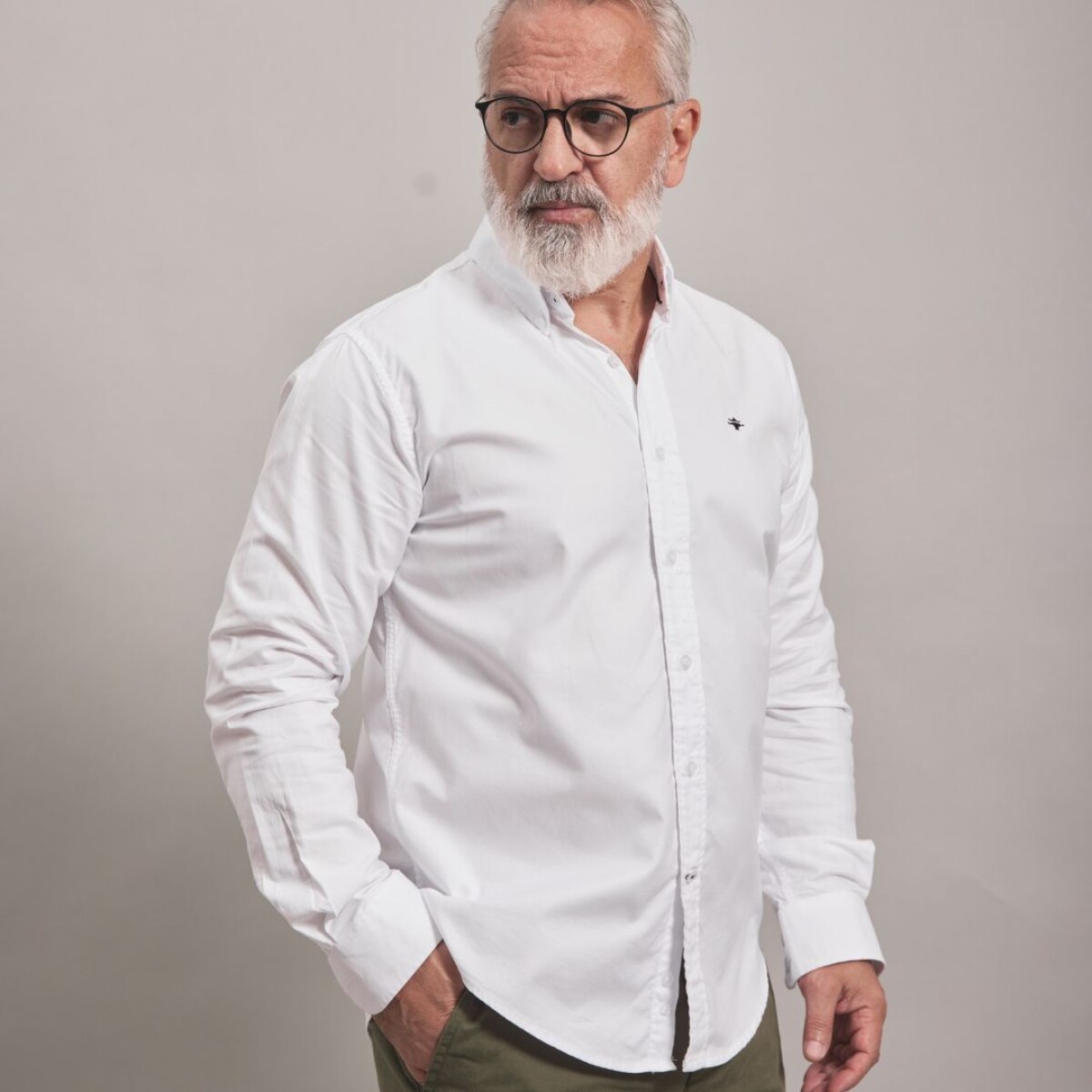 CAMISA OXFORD - BLANCA 