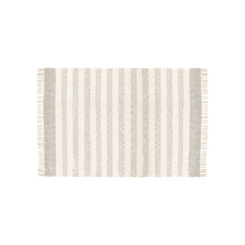 ALFOMBRA CON FLECOS AZUL/GRIS 69x114CM ALFOMBRA CON FLECOS AZUL/GRIS 69x114CM