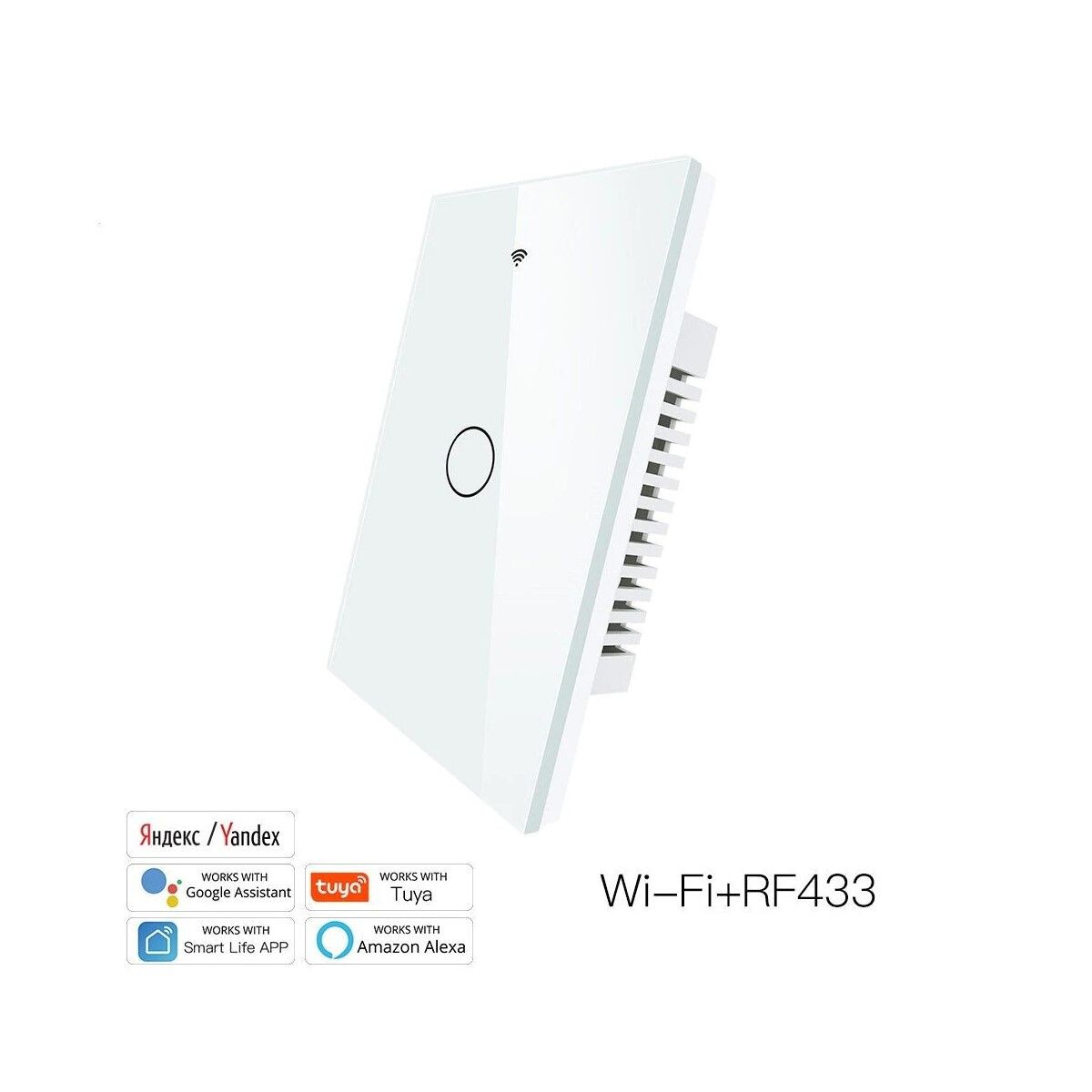 Interruptor Tactil de Pared 1 Ch Tuya Smart 
