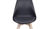 Silla Eames Joly - Acolchonado - Base De Madera Negro