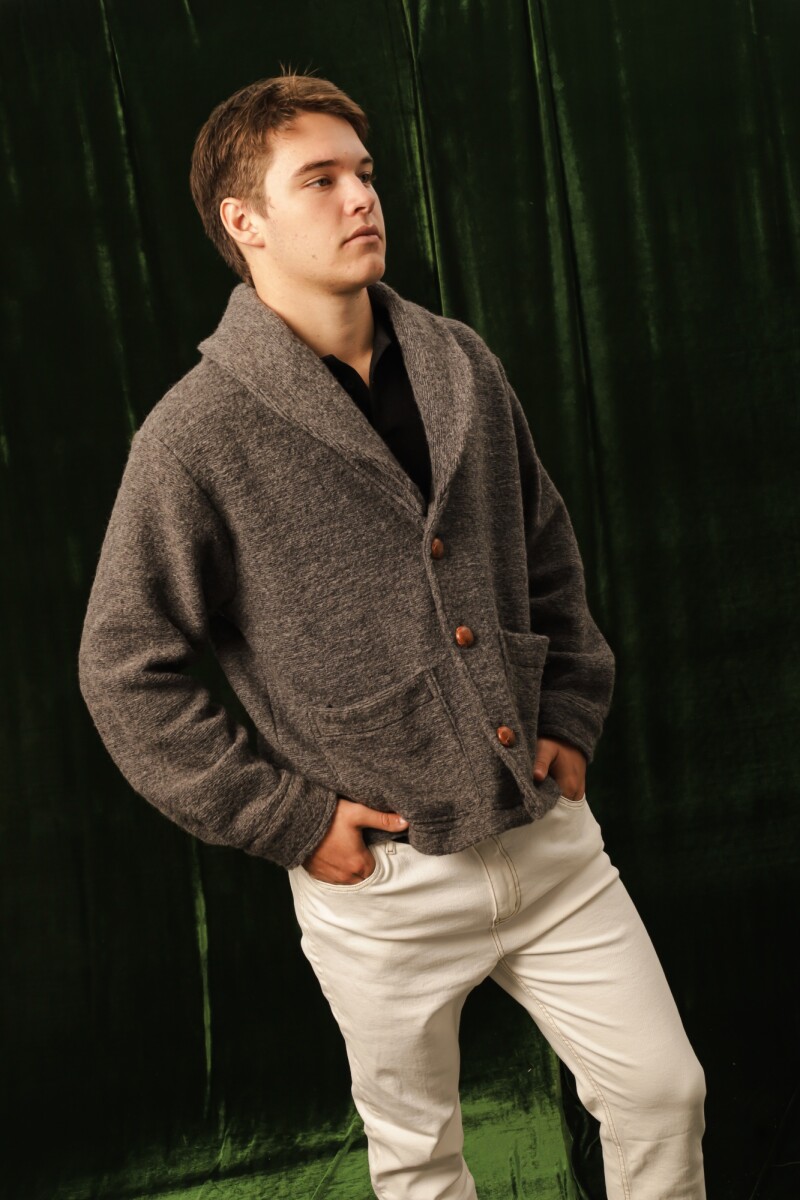 Grandpa Cardigan Men - Gris 