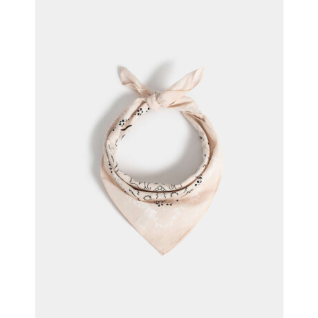 Pañuelo Estampado Rosa Claro