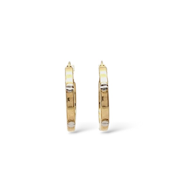 Caravanas Cartier aros de oro - Oro bajo - Sin piedra - CA8402 sinpiedra