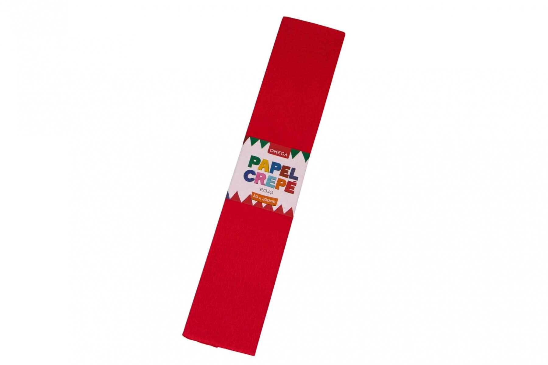 PAPEL CREPE 2MTS.X0.50 - COLOR ROJO 