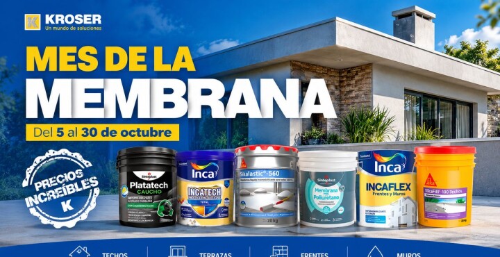 Mes de la Membrana en Kroser: soluciones para impermeabilizar tu hogar