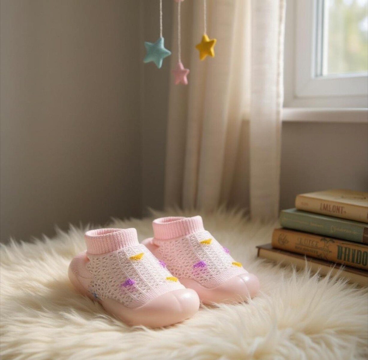 Zapato Wakids Rosa corazones MESHpastel 