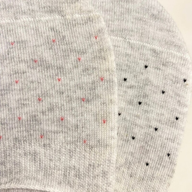 Soquete Invisible Pack x2 Corazones- Slowly Light Grey