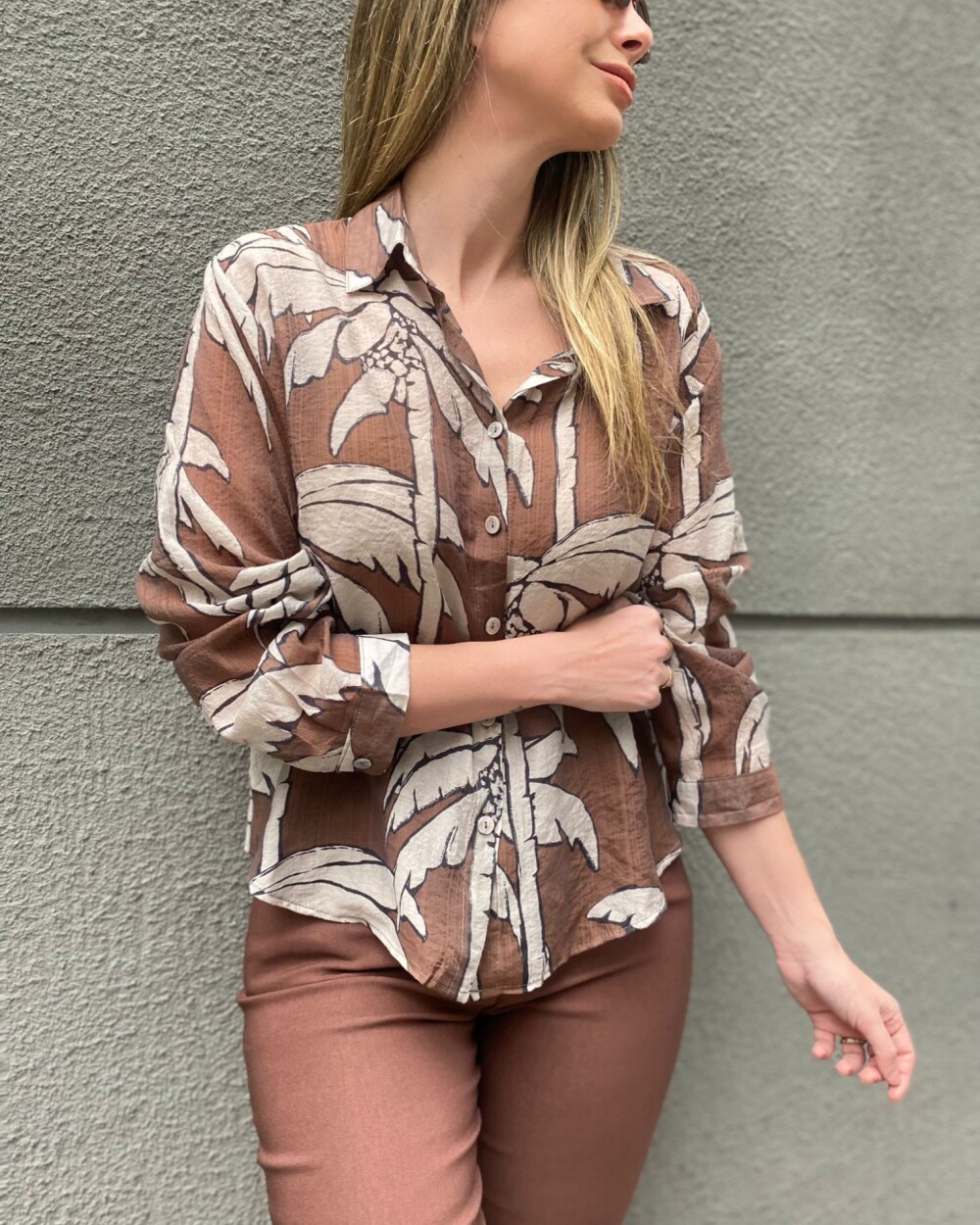 Camisa Kori Chocolate