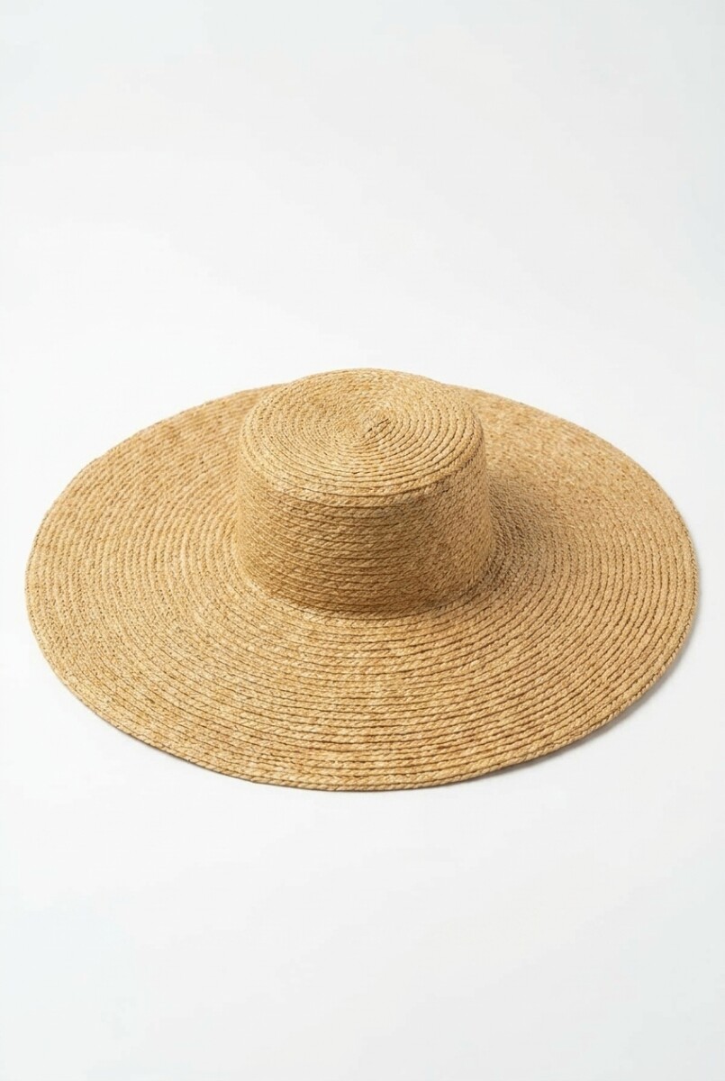 Sombrero rafia - tostado 