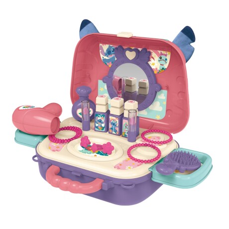 Maletín De Belleza Disney Stitch 2 En 1 Con Accesorios ROSA